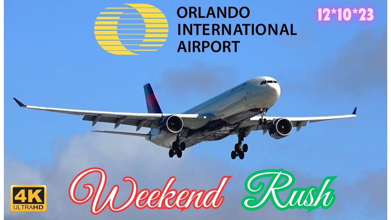 (4K) WEEKEND RUSH | 12/10/23 | #planespotting | ORLANDO INTL AIRPORT #aviation #new #aviation
