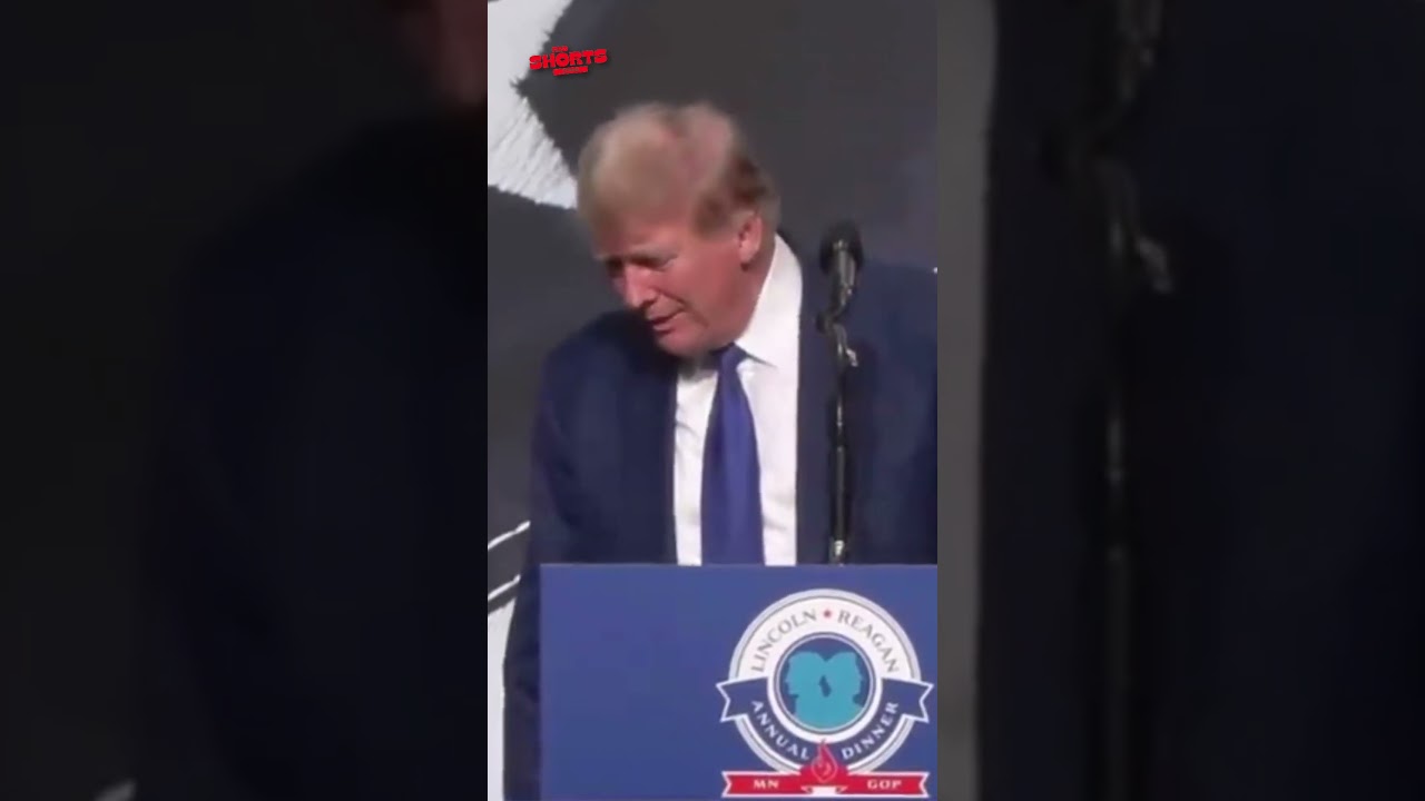 Trump's Hilarious Stage 'Tilting Left' Moment 😂