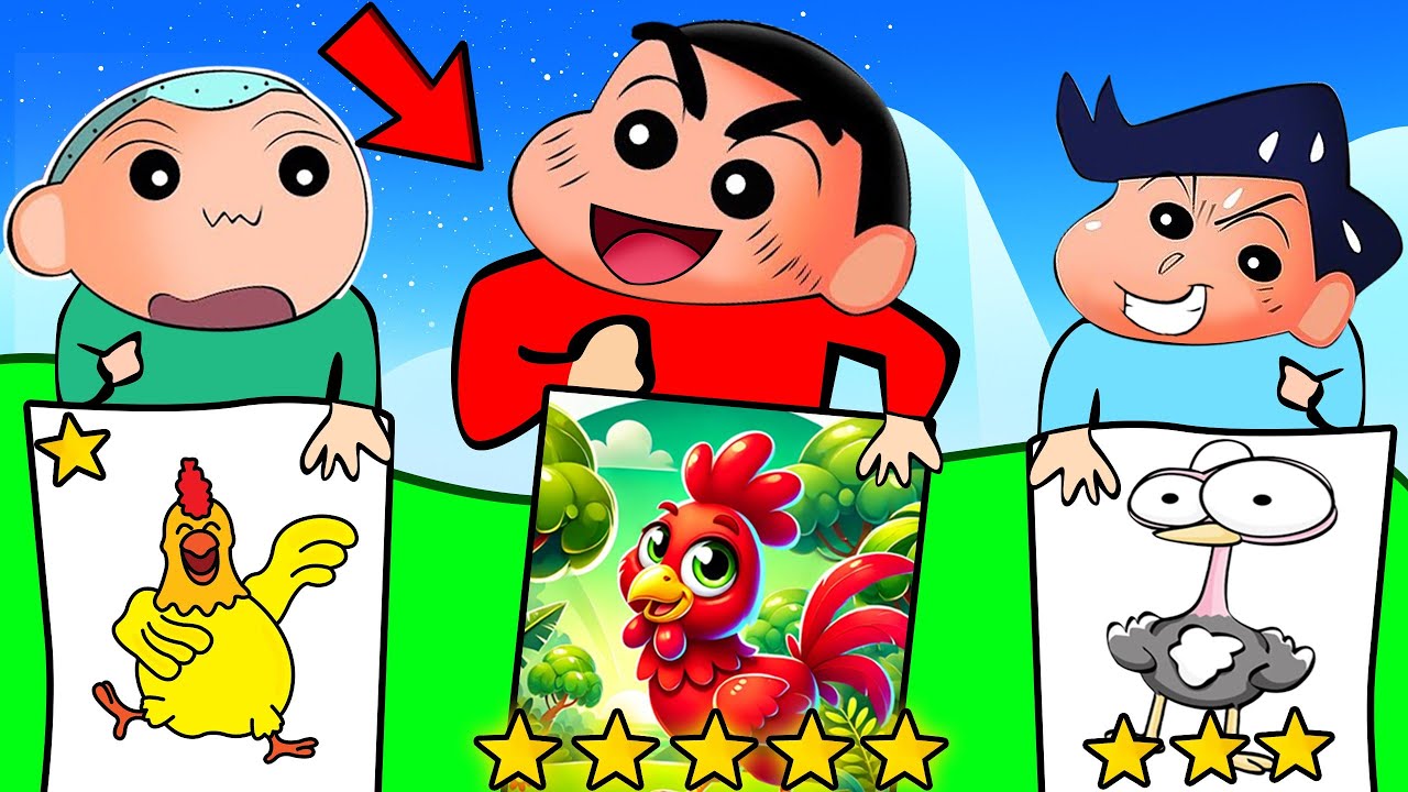 Drawing Challenge 😱 | Shinchan Vs His Friends | Roblox Quickdraw! | Funny Game 😂