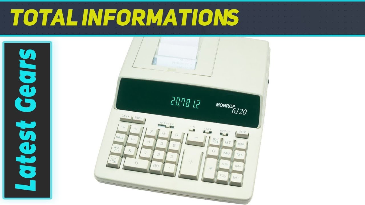 Monroe 6120: The Best Heavy Duty Desktop Printing Calculator for Your Office