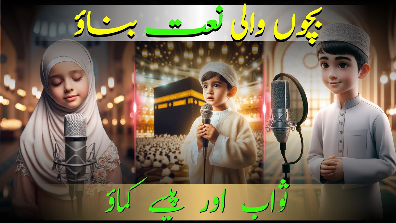 How to make lip syns  Islamic kids naat  video | How to make animated Islamic cartoon videos