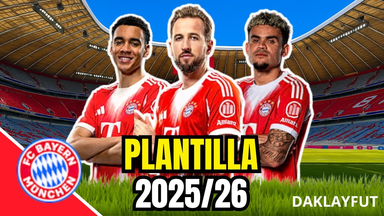 PLANTILLA DEL BAYERN MÚNICH TEMPORADA 2025/26! TODOS LOS JUGADORES Y REFUERZOS: EDADES ALTURA Y MÁS