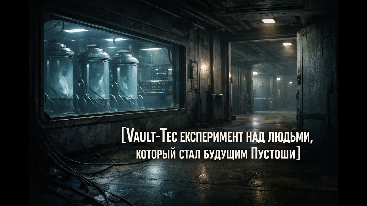 Vault-Tec: эксперимент над людьми, который стал будущим Пустоши.