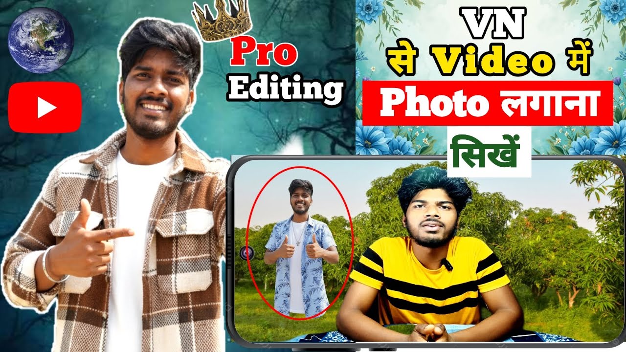 VN App Se Video Me Photo Kaise Lagaye ? VN Video Editor Photo Overlay Tutorial !!