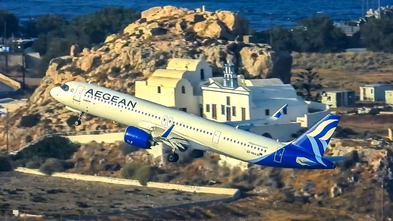 Witnessing the Magic of Aviation: Santorini Airport Spotting 2024 | Part 2 of 2