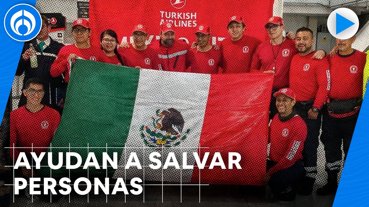 Los Topos mexicanos ayudan a rescatar personas en Turquía