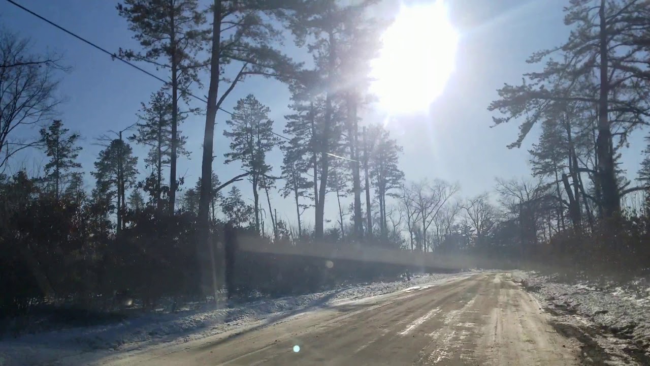 Montague Massachusetts Scenic Driving Winter Tour (8x Speed)