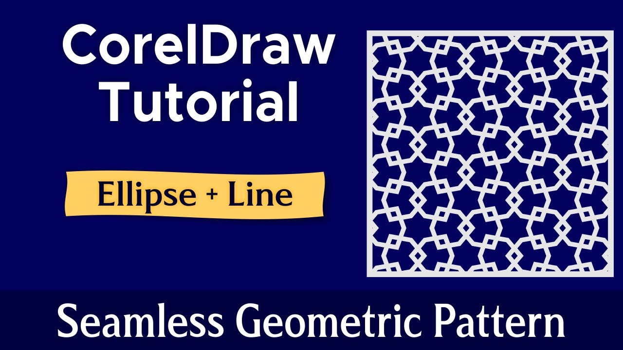 Geometric Pattern | Islamic design | Seamless Pattern | CorelDraw Tutorial