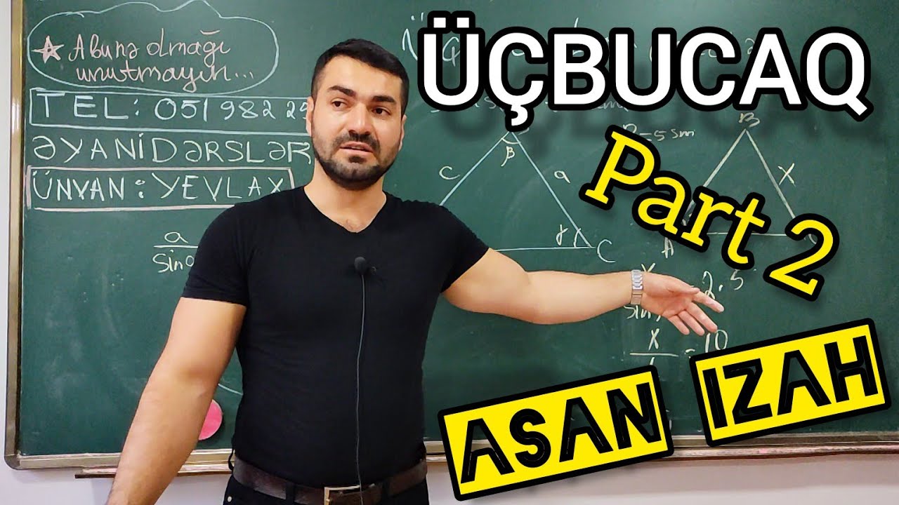 ✅🔺 Üçbucaqlar .Asan izah. Part 2 #riyaziyyat #abituriyent #ucbucaq