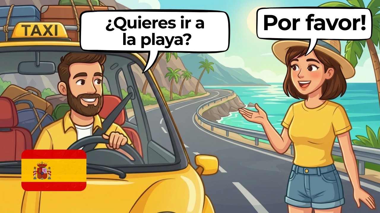Spanish Conversation Practice | 10 Travel Spanish Conversations - Video Description