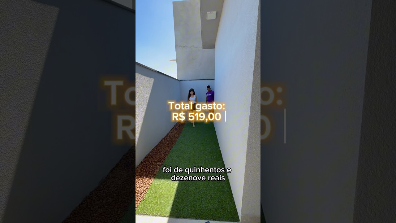 Quanto gastamos na nossa &aacute;rea? #areaexterna #decora #gramasintetica  #casanova #decora&ccedil;&atilde;o #obra
