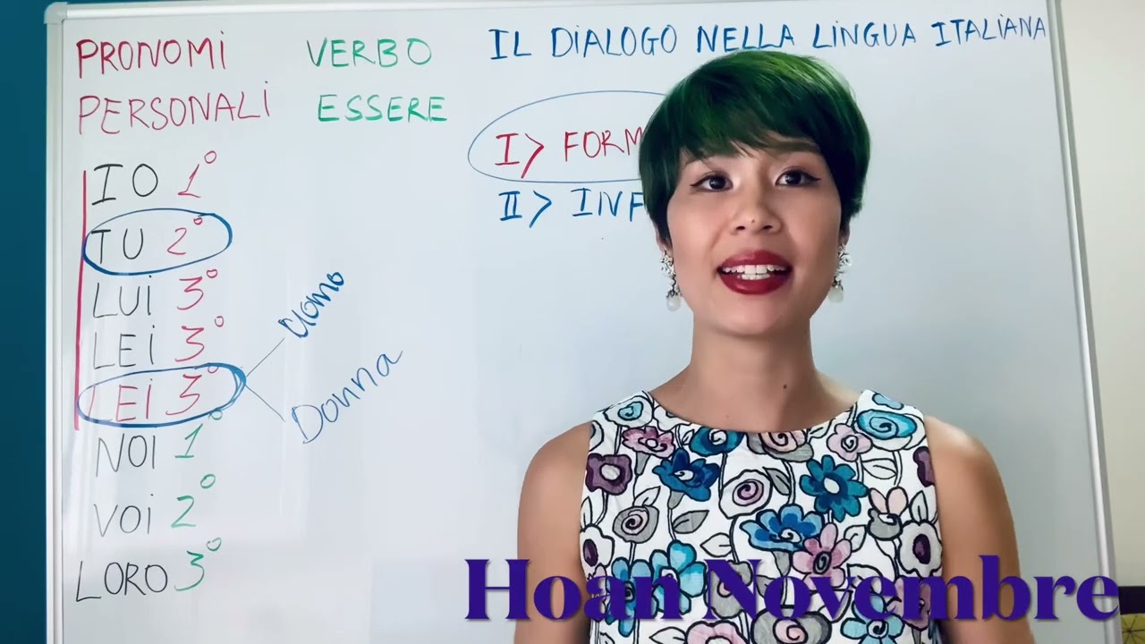 Đại từ, hội thoại và cách viết câu đơn giản với Essere / Italian language coach @hoan channel