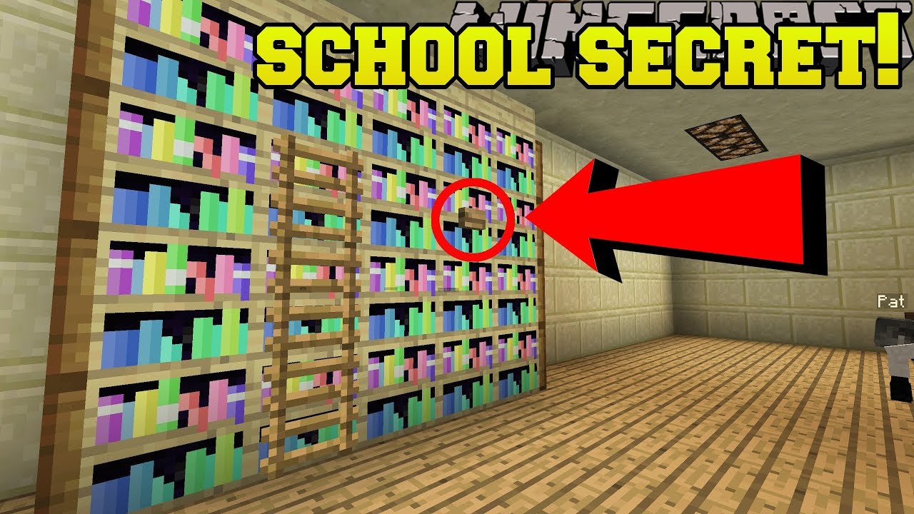 Minecraft: SCHOOL SECRET! - EASTER BUNNY'S BUTTONS - Custom Map