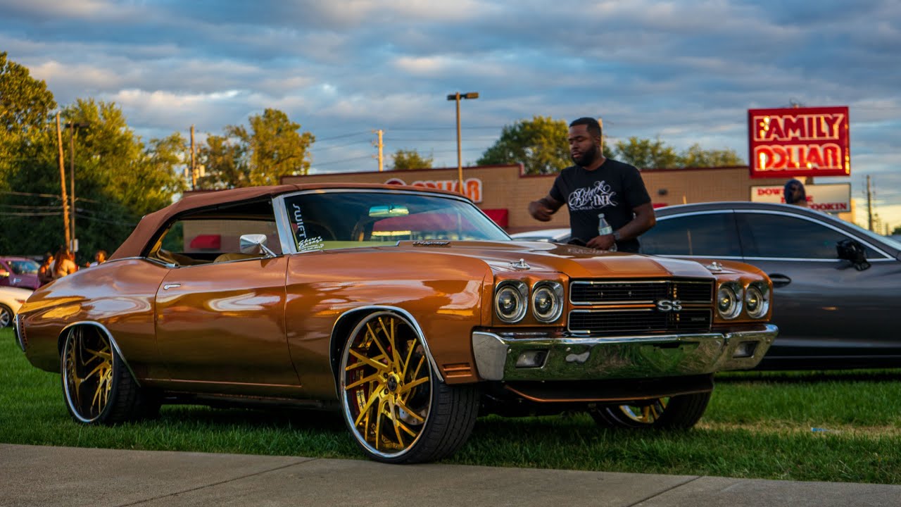 LITT Stunt Sundays @ Riverside Park--Indianapolis, IN pt 3 BIG RIMS / AMAZING WHIPZ CANDY PAINT