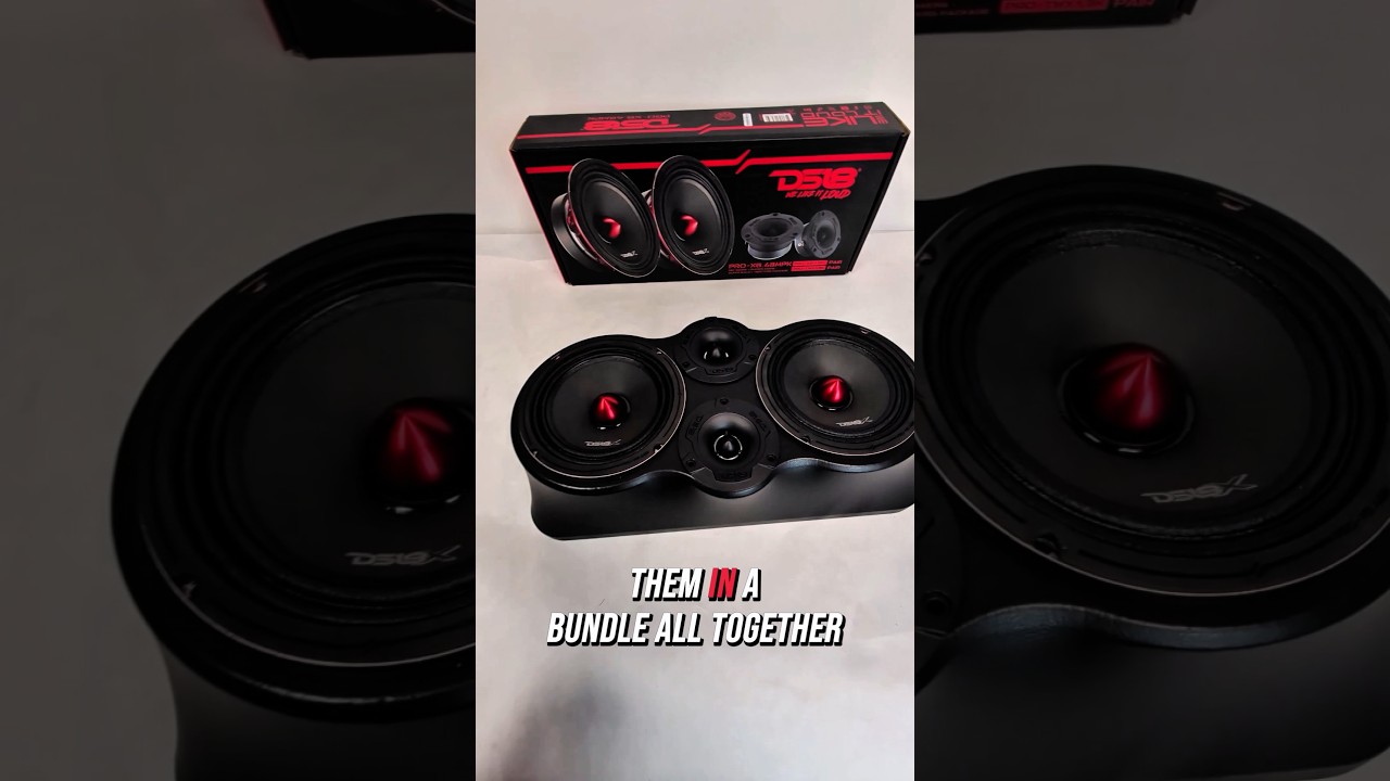 DS18 Car Audio Bundle of Speakers and Tweeters