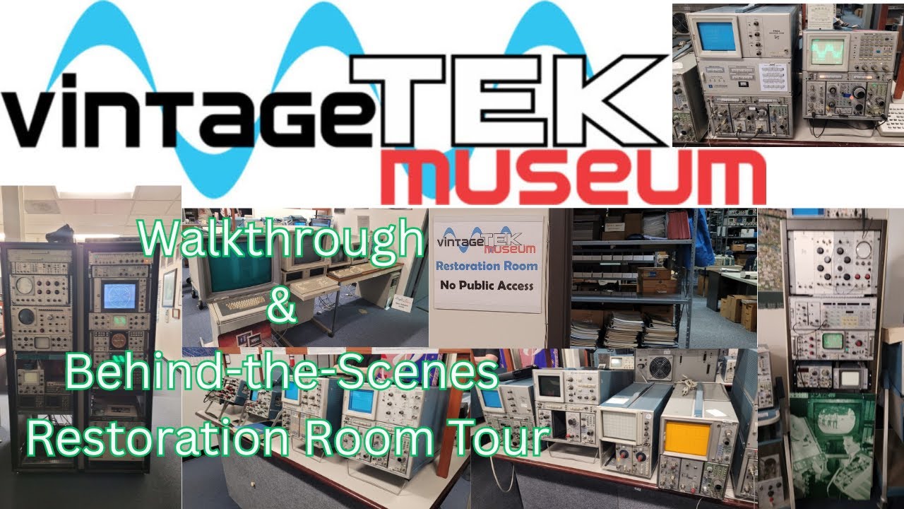 Rare Access! Vintage Tektronix Museum & Exclusive Restoration - Repair Room Tour
