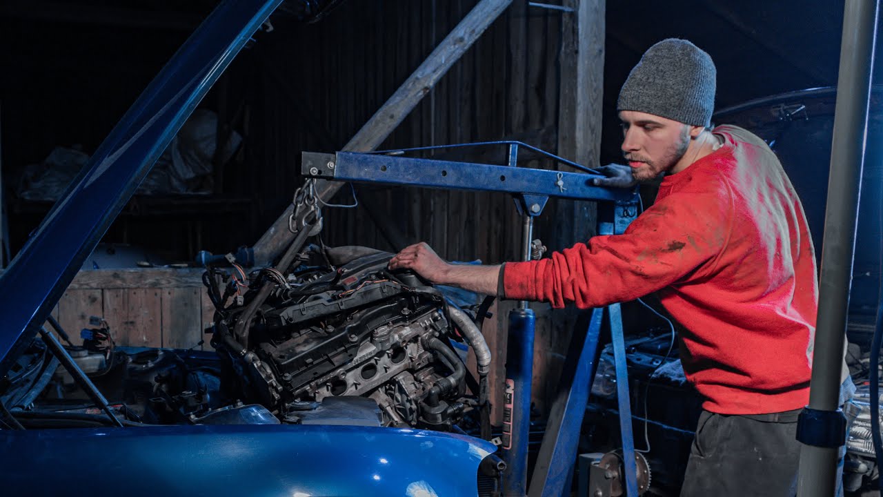 E46 engine removal - taking N42b20 out of my daily