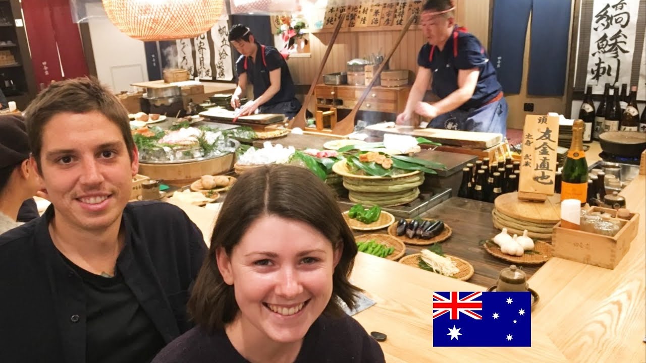 老舗の炉端焼き！オーストラリア人カップルが食す！/ Japanese traditionla grilled dishes!