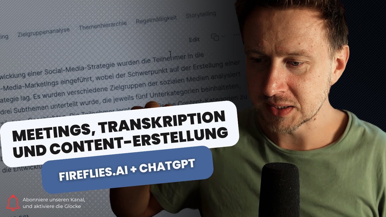 Effiziente Content-Erstellung mit KI: Wie Fireflies und ChatGPT deinen Workflow verbessern