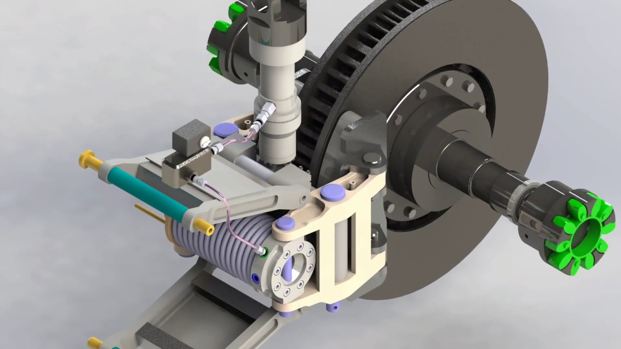 IFAS - Self-energizing hydraulic brake (SEHB) animation