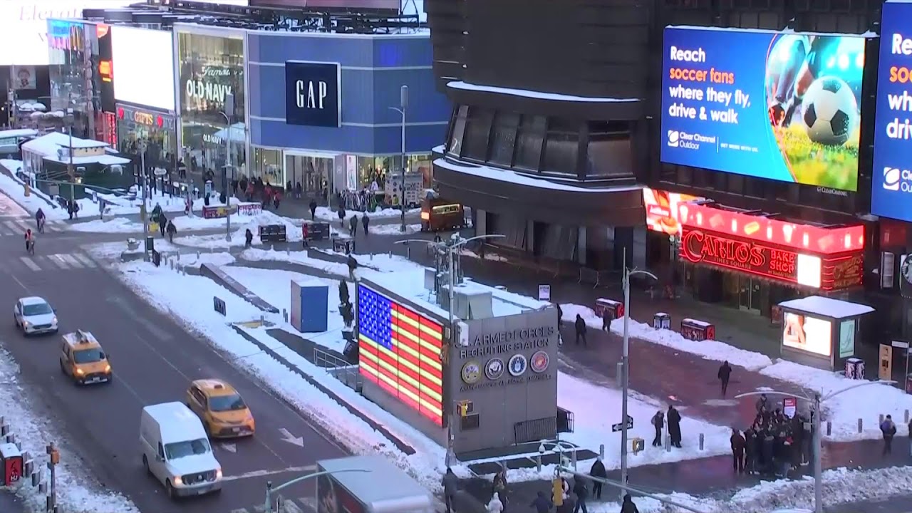 🏙️ EN DIRECTO: Times Square bajo cero: Nueva York emerge del hielo tras la tormenta 