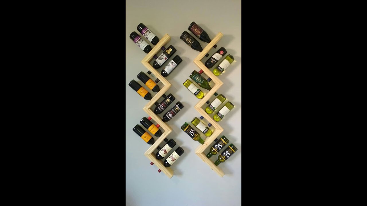 DIY Wall Mounted Wine Rack YOU WANT TO TRY