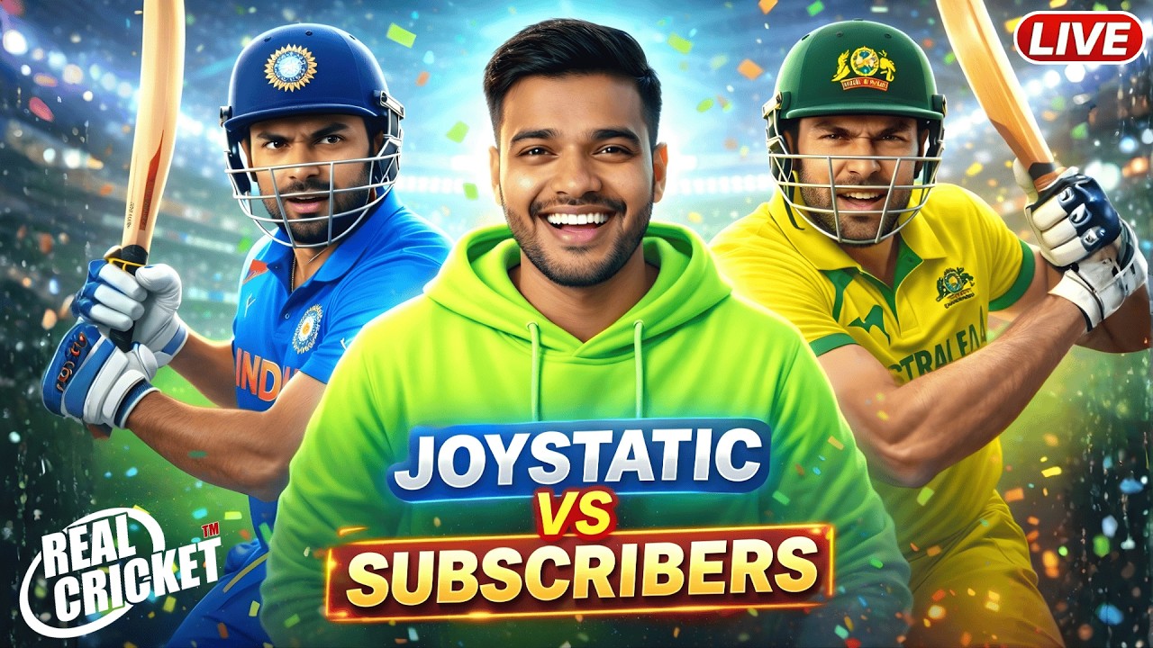 Real Cricket LIVE 🎮🏏 | JOYSTATIC vs SUBSCRIBERS War