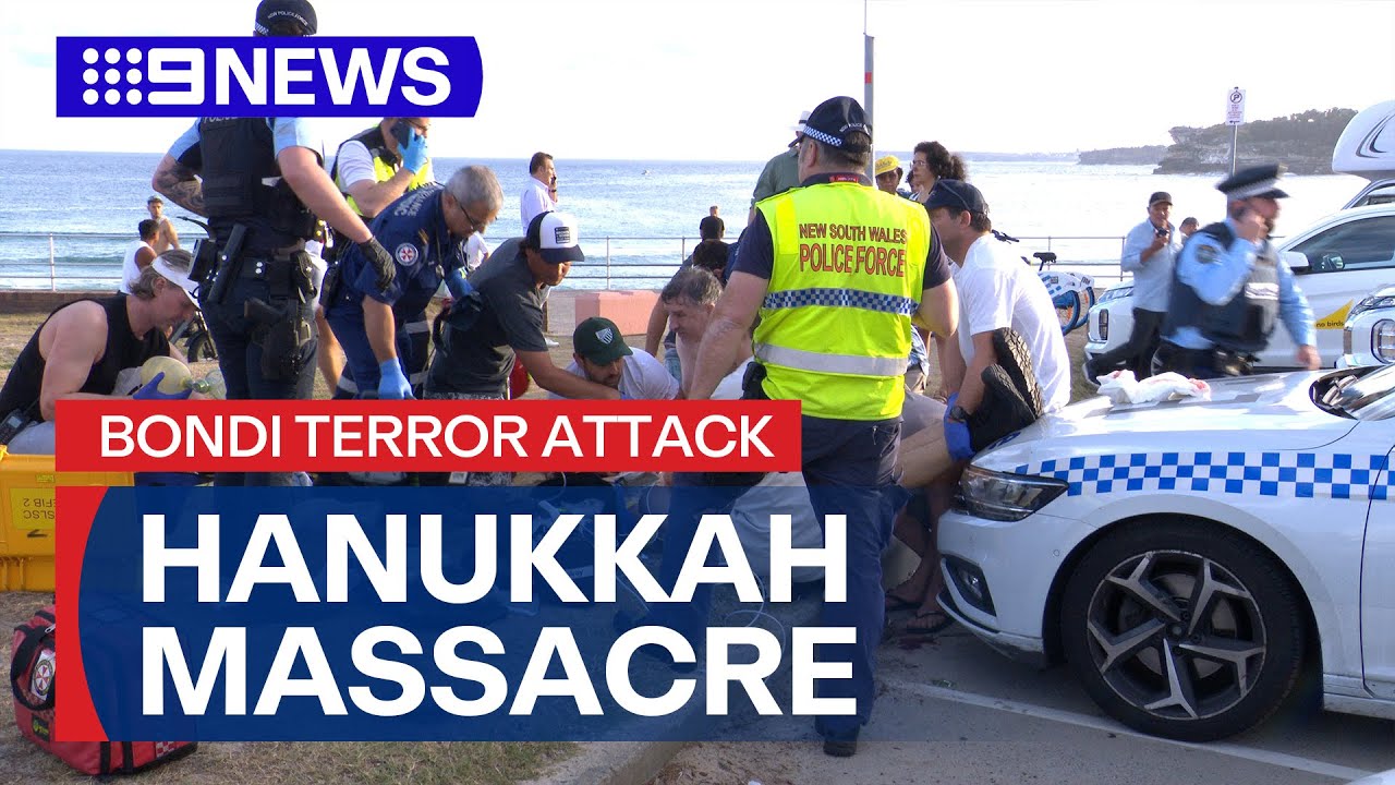 Bondi Terror Attack: Horror scenes unfold in heart of Sydney | 9 News Australia