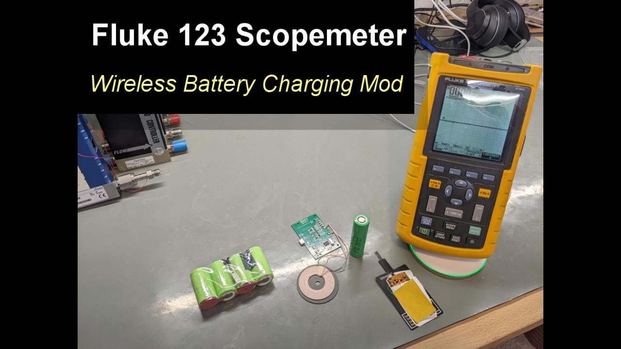 #9 Fluke 123 ScopeMeter/DMM wireless charging upgrade