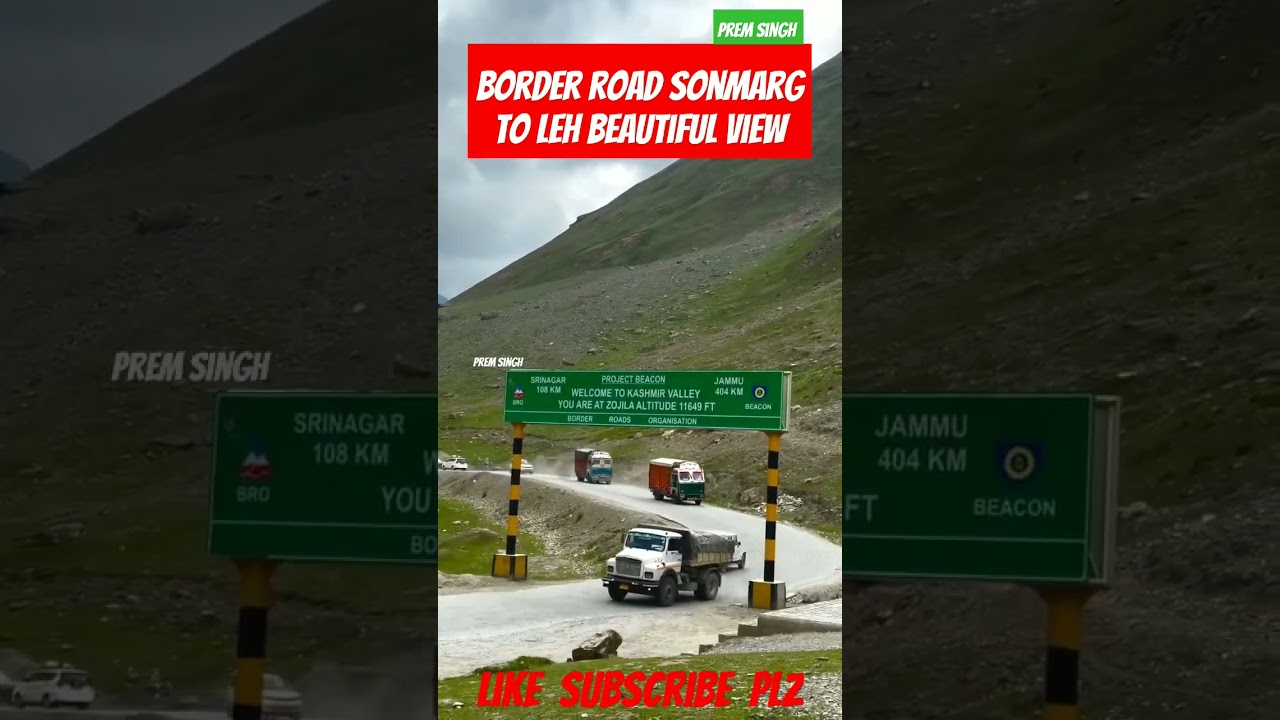 Border Road Sonmarg To Leh ! #sonmarg #leh #laddakh #kashmir #jammu #travel #nature #mountains