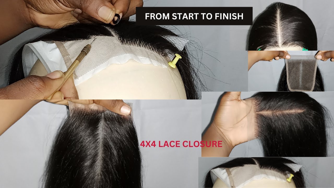 DIY | How To Ventilate a 4*4 Lace Closure | From Start To Finish | Beginners Friendly