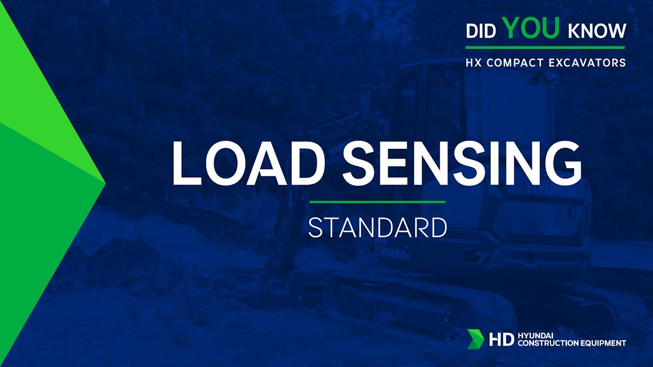 Hyundai HX Compact Excavators - Load Sensing - Standard
