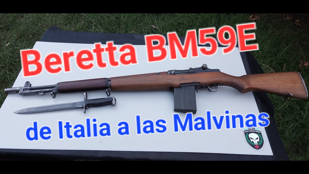 Beretta BM59E, fusil estadounidense, mejorado por italianos, a la Armada Argentina rumbo a Malvinas