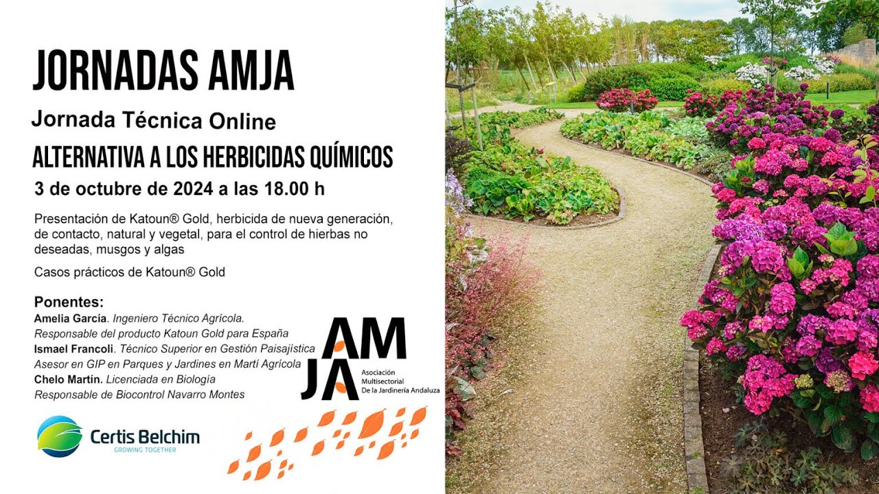 📺Jornada AMJA Online sobre Alternativa a los Herbicidas Químicos