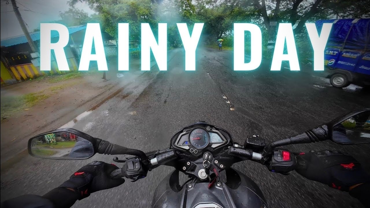 Absolute fun in rain with NS200 ⛈️🚀 | DJI Action 4 POV