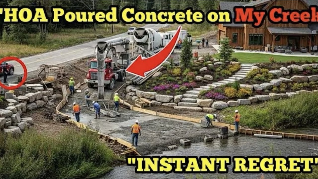HOA Poured Concrete On My Creek… Then the Flood Took Everything Back