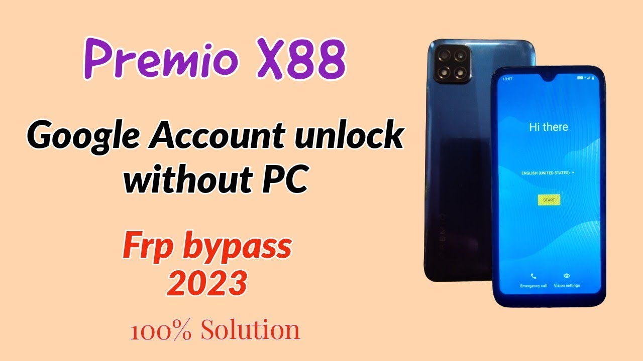 Premio X88 Google Account unlock without PC.Premio X88 Frp bypass without PC 2023