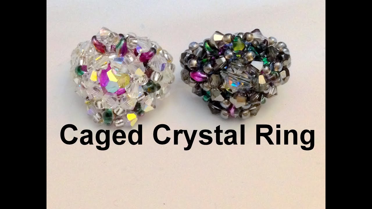 Caged Crystal Ring--intermediate level