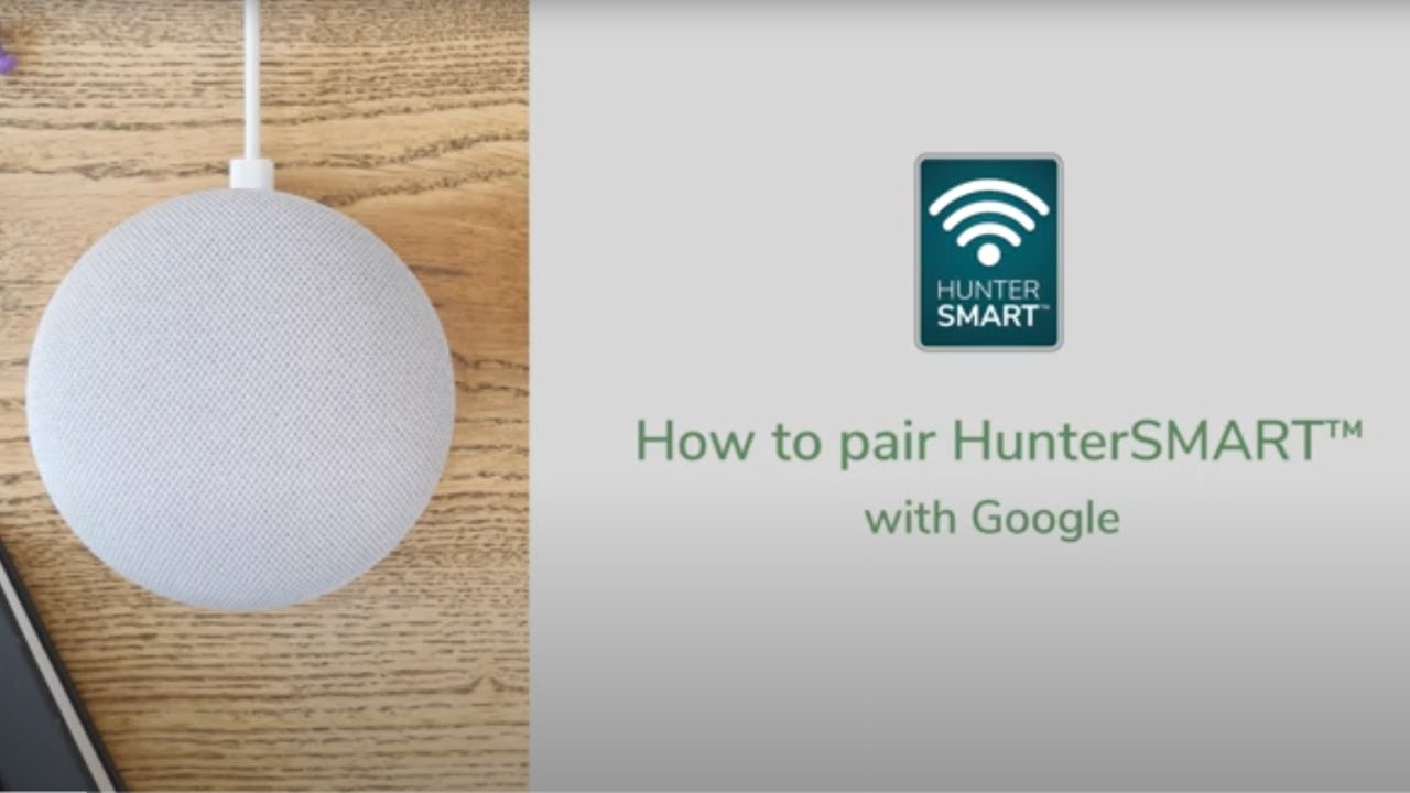 How to Pair Your HunterSMART&trade; Wi-Fi Smart Fan with Google Home #howto #stepbystep #guide #ceilingfan