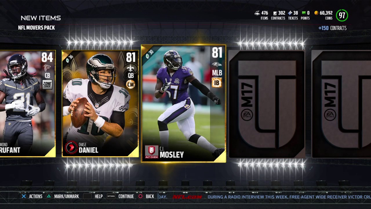 MUT, Madden NFL Mover Pack 70k MUT17