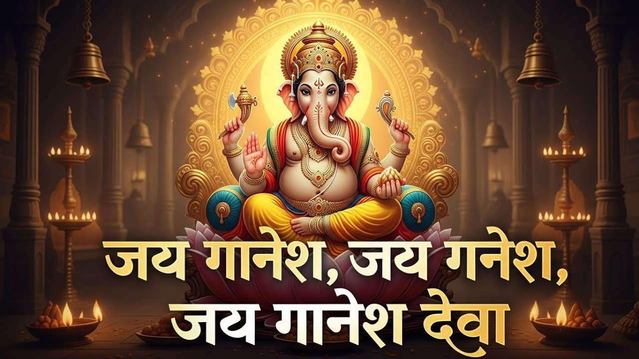 Jai Ganesh Jai Ganesh Deva 🙏 | जय गणेश जय गणेश, जय गणेश देवा | Ganpati Bhajan | Peaceful Ganesh Song