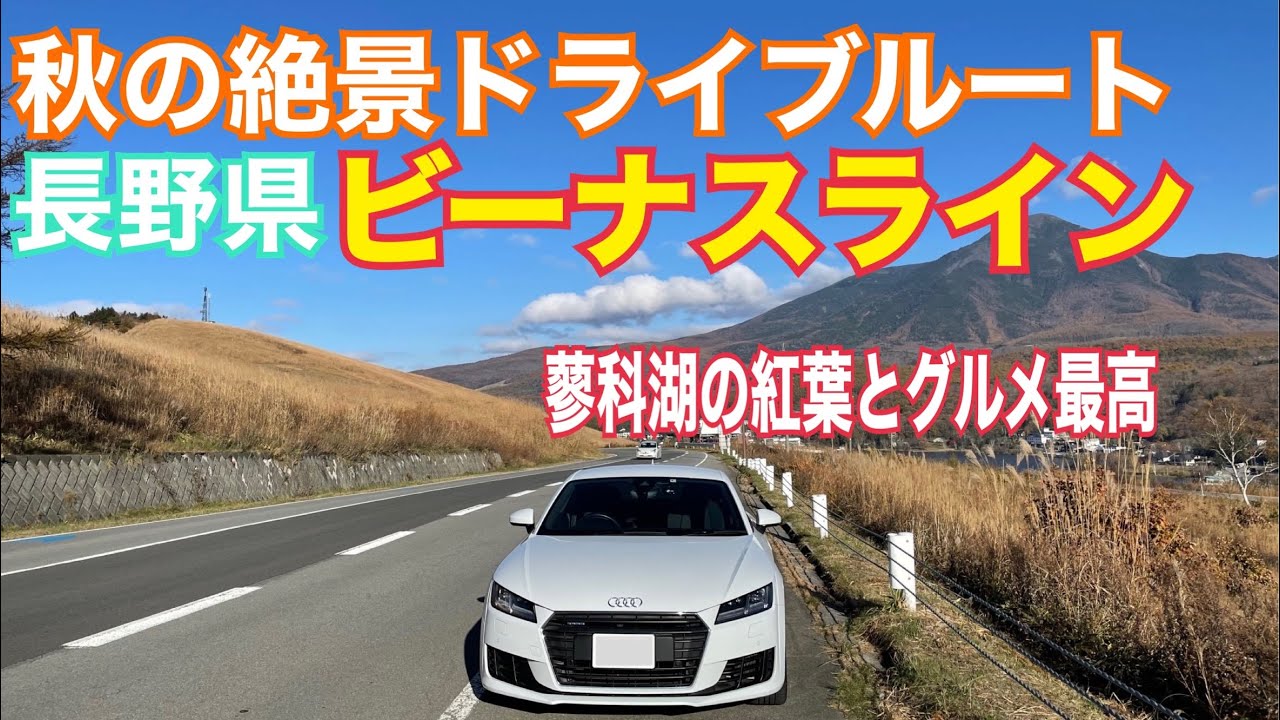 【おすすめ絶景ドライブ 】アウディTT で行く秋のビーナスライン ドライブ旅！