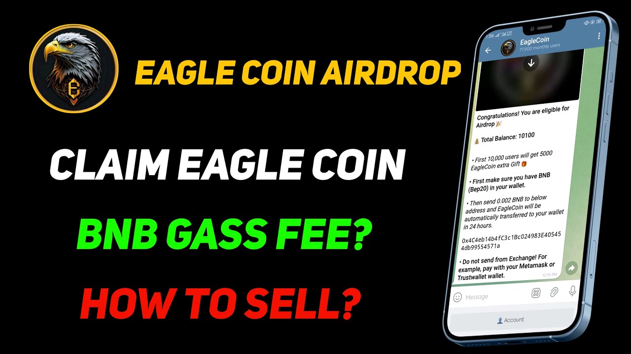 How to sell eagle coin - Claim your eagle coin - Hassan Crypto Official