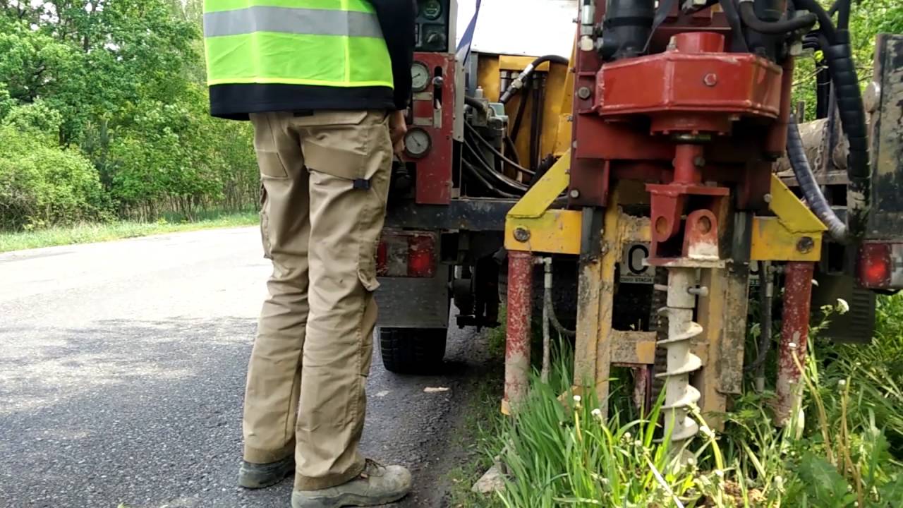 Wiercenia geologiczne geolog wiertnica geologiczna geotechniczna film promocyjny badanie gruntu