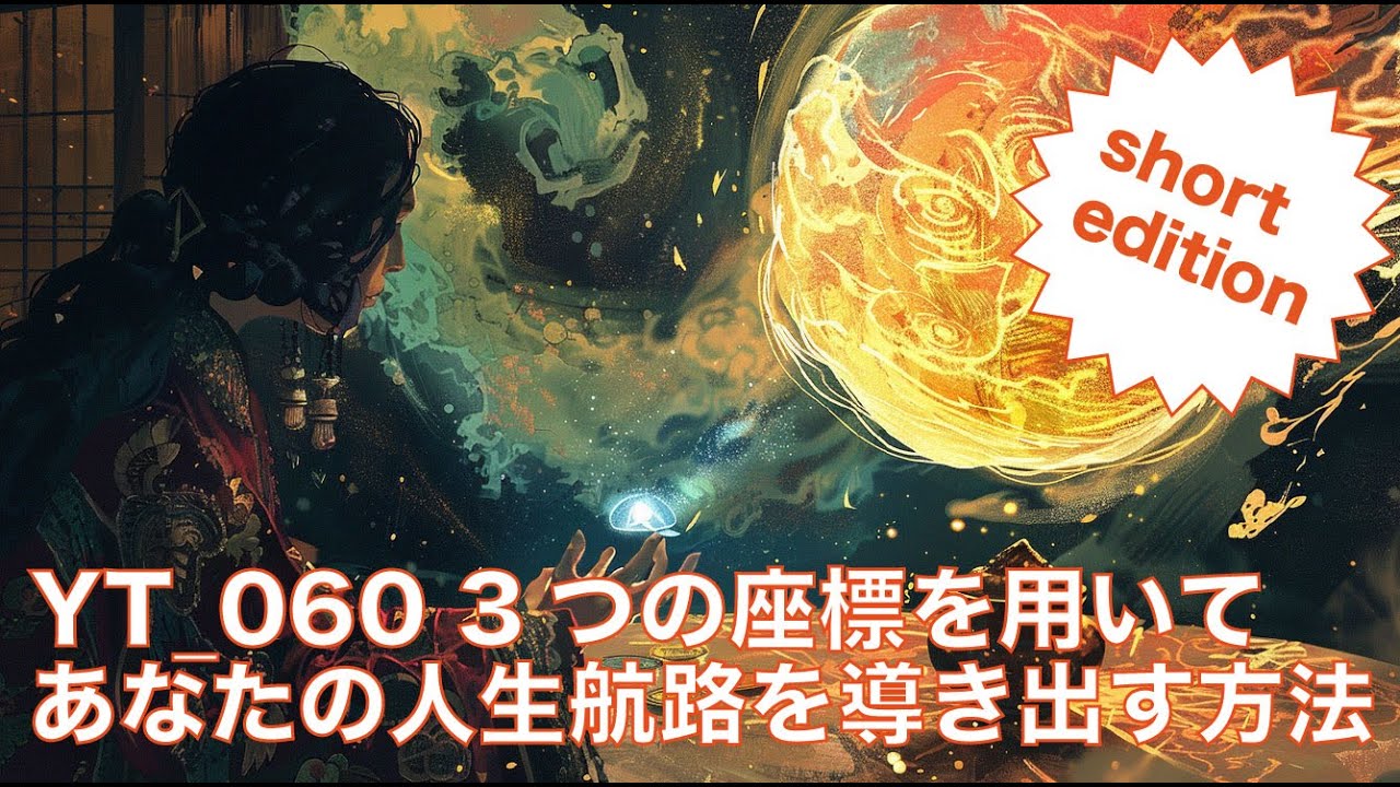 【コンパクトまとめ】YT 060 3つの座標を用いてあなたの人生航路を導き出す方法