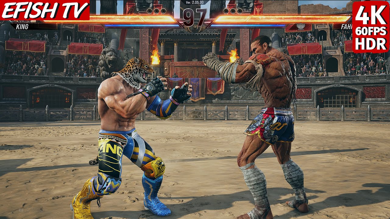 Кинг против Фахкумрама (Самый сложный ИИ) - Tekken 8