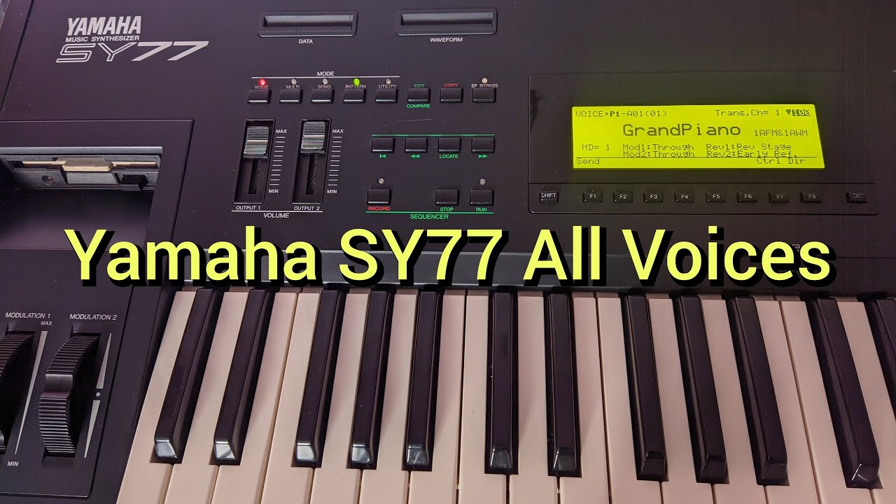 Sonidos de fábrica Yamaha SY77