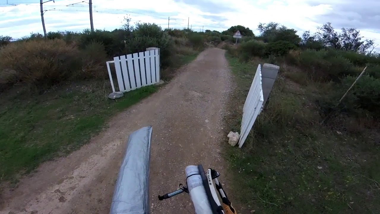 Carrying Windsurf Kit from Camping 