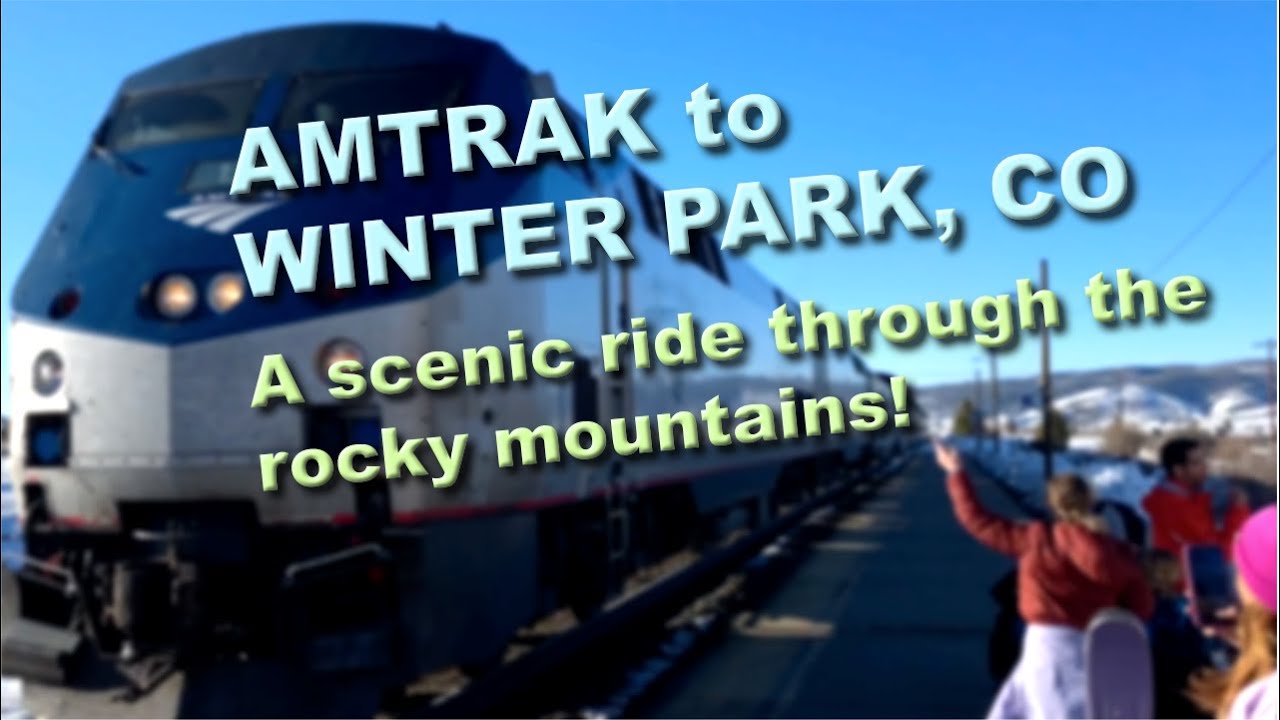How to take Amtrak to Winter Park, Colorado. A winter train ride through the Rocky Mountains!