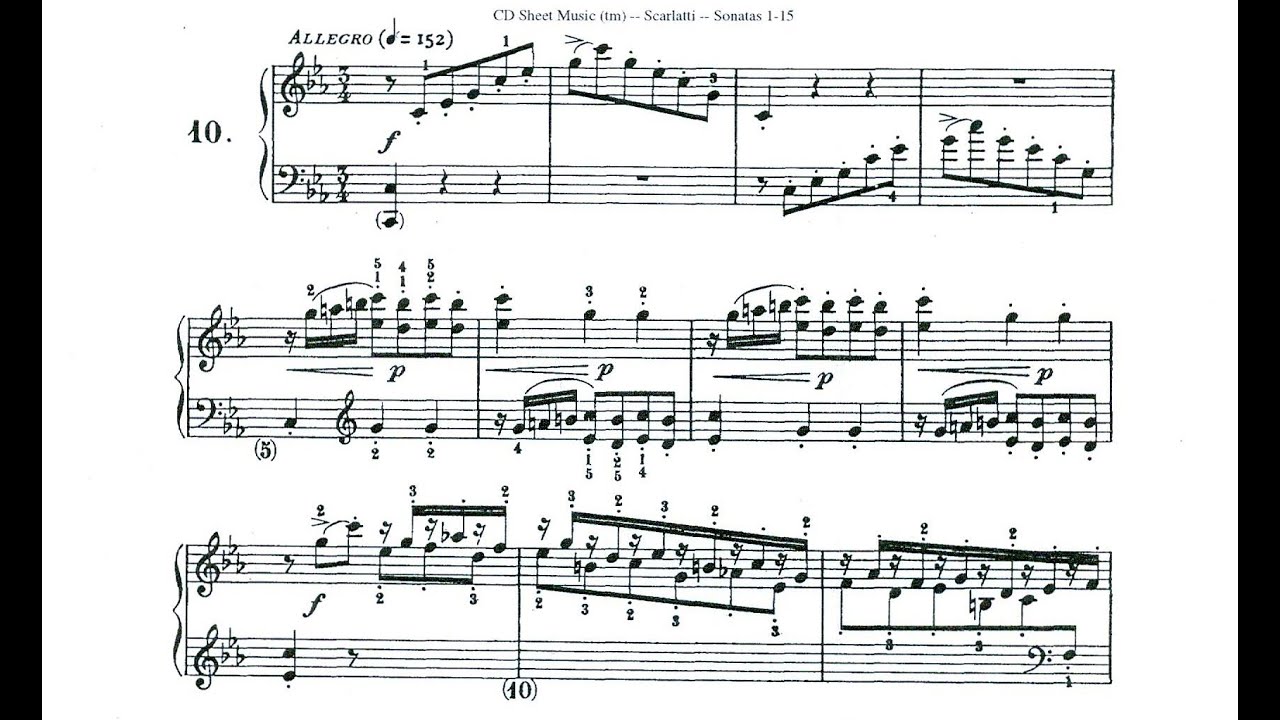 Domenico Scarlatti Piano Sonata in C minor K84/L10